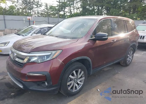 2019 Honda Pilot Ex-L из США, поврежденный, VIN 5FNYF5H5XKB045563